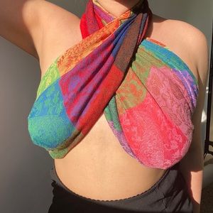 Abstract patterned scarf 💙